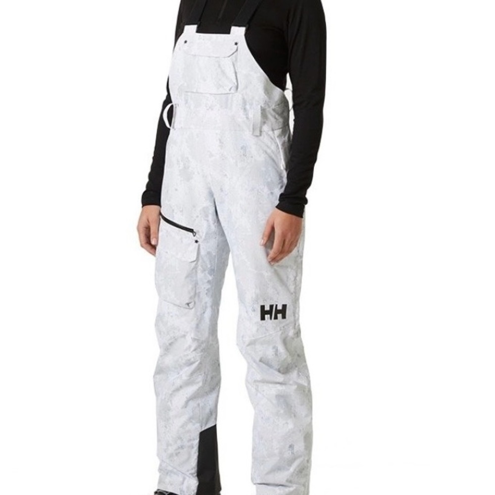 Powderqueen Bib Pant - Women's M (grey fog/snow camo)